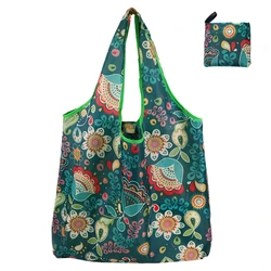 Reusable Foldable Tote Bag: Portable Eco - Friendly Large Capacity Handbag (C)