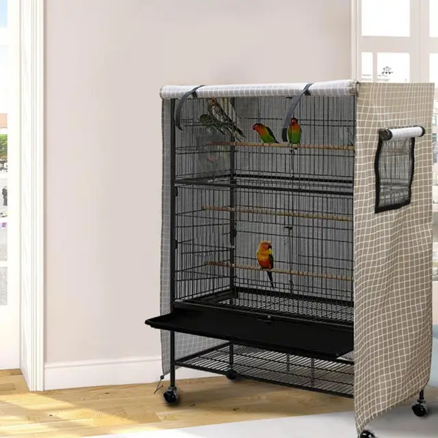 210D Oxford Cloth Pet Cage Cover Outdoor Dog Kennel Cover Waterproof Durable Protective Shelter Zipper Door Mesh Windows Garden Courtyard Multiple Si