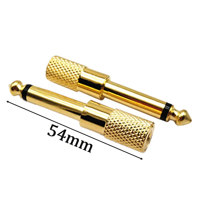 6.5mm Female to 3.5mm Male Jack 3.5 Female to 6.35mm Male Plug Mono Audio Microphone Adapter Converter Aux Cable Gold Plated