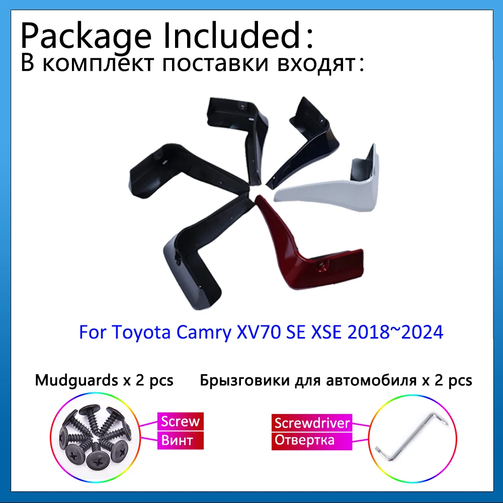 Fender for Toyota Camry XV70 SE XSE Accessories 2018-2024 Baking Paint Mud Flaps Guard Wheel Front Rear Splash Flap Anti-dirty