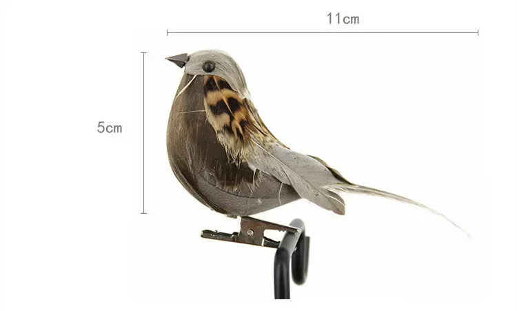 Foam Feather Simulation Bird Lifelike Sparrow Garden Simulation Decoration Robin Home Outdoor Garden Ornaments