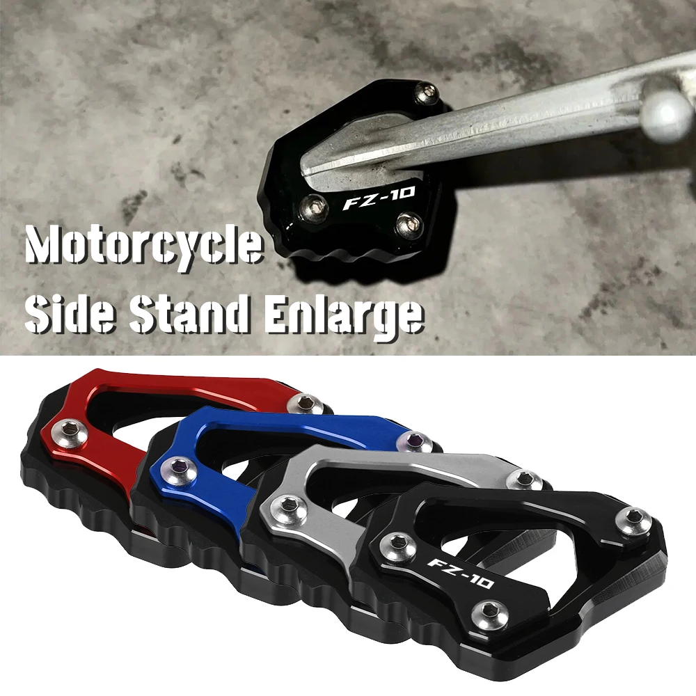 

Motorcycle For Yamaha FZ-10/FZ10 2016 -2022 2021 2020 2019 2018 2017 Kickstand Foot Side Stand Enlarge Extension Pad Support