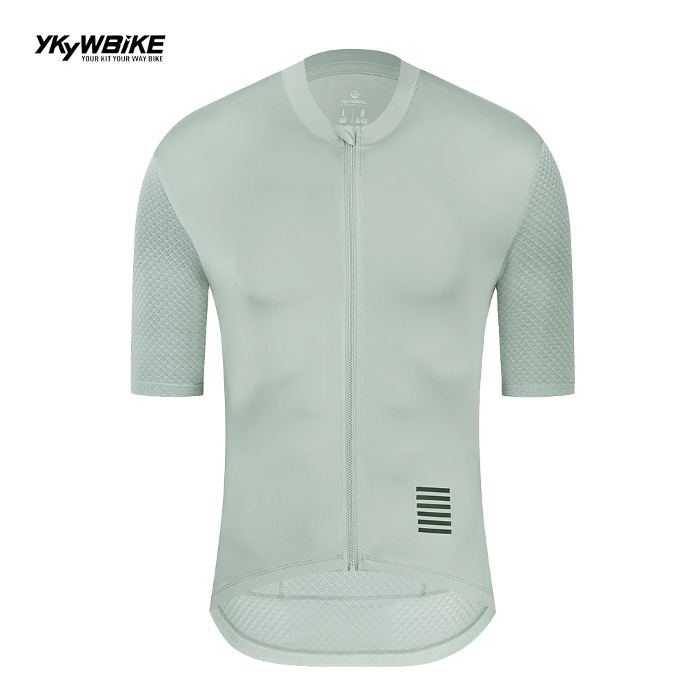 YKYW - Maillot de ciclismo profesional de manga corta para hombre, camisetas amarillas transpirables, maillot de ciclismo de montaña, camisetas de carreras para bicicleta de carretera, ropa para bicic