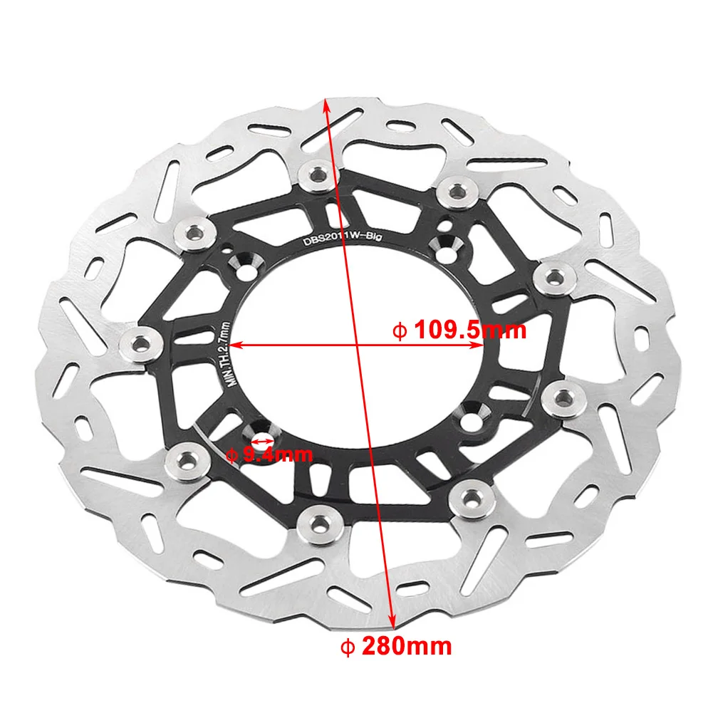 

Передние тормозные диски для мотоциклов Kawasaki KX250 KX125 2006-2008 & KX450F KX250F 2006-2014 & KLX450R 2007-2016