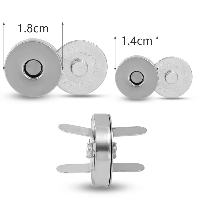 Bag Accessories 3/10set Invisible Magnetic Fastener No-stitch Bag Buttons Wallet Coat Handbags