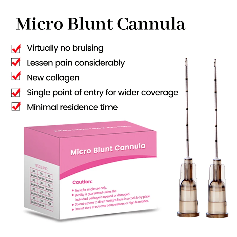 Micro Cannula 18G 20G 22G 25G 27G Disposable Sterile Blunt Cannula Blunt Tip Needles for Filler Medical Single Package disposable syringe needle