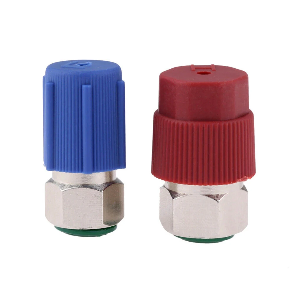 A/C Adapter Air Conditioning Conversion Valve Core CCaps Kit R12 To R134a With Removal Tool Retrofit Valve Fittings