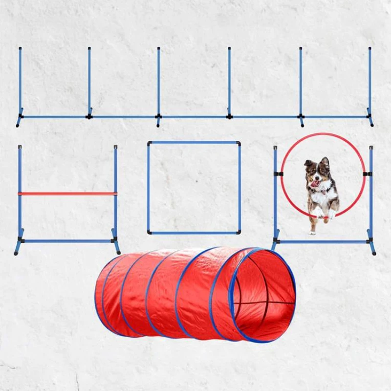 

hot selling dog agility set training equipment jumping pole pet training equipment dog trainer agility poles