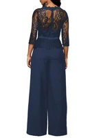 New hot selling solid color short sleeved lace jumpsuit, can be worn on the outside or inside, suitable for various occasions - Image 2