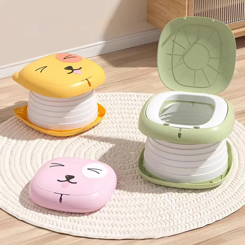 Potty training urinal portable potty toilet urinal Children's folding toilet baby travel toilet Portable children's potty car sealed anti-odor urinal