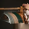 5 pieces Household Dip Plastic Half-round Coat Hanger Thick Adult Clothes Shelf With Hook Without Trace Drying Dipped plastic 2