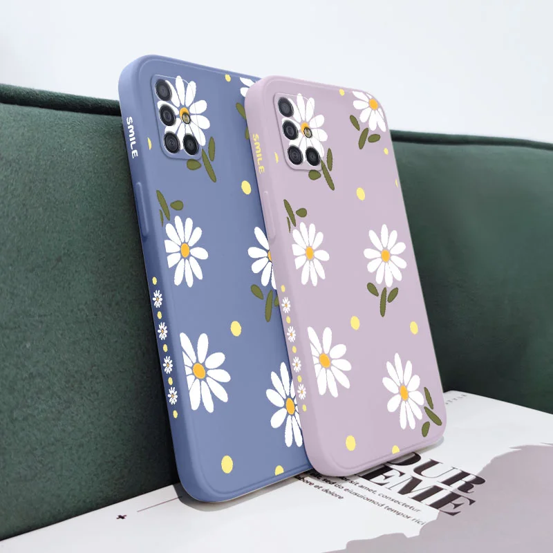 Chrysanthemum Case For Samsung Galaxy A16 A06 A54 A34 A24 A14 A04 A73 A53 A33 A23 A12 A13 A72 A52 A32 A22 A15 A25 A35 A55 4G 5G 5