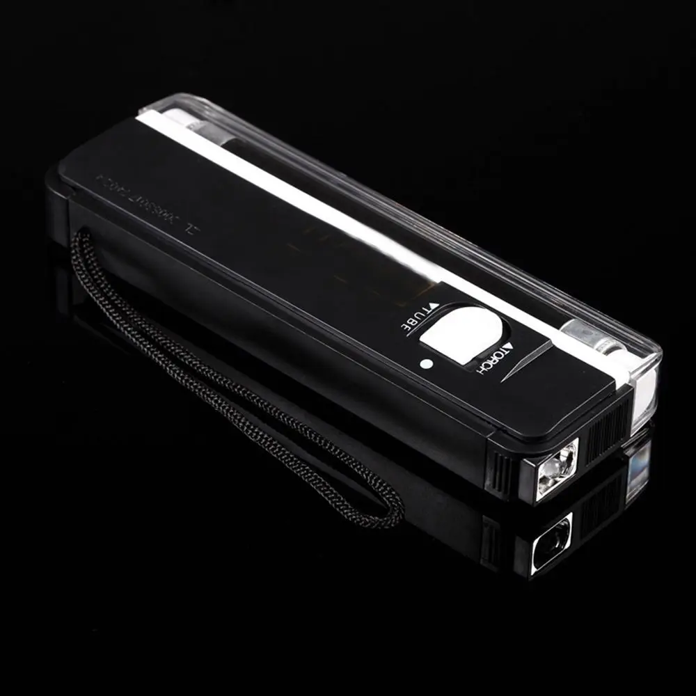 UV Flashlight Lighting Powered 6V Handheld Blacklight Flashing 2in1 Money Detector Portable