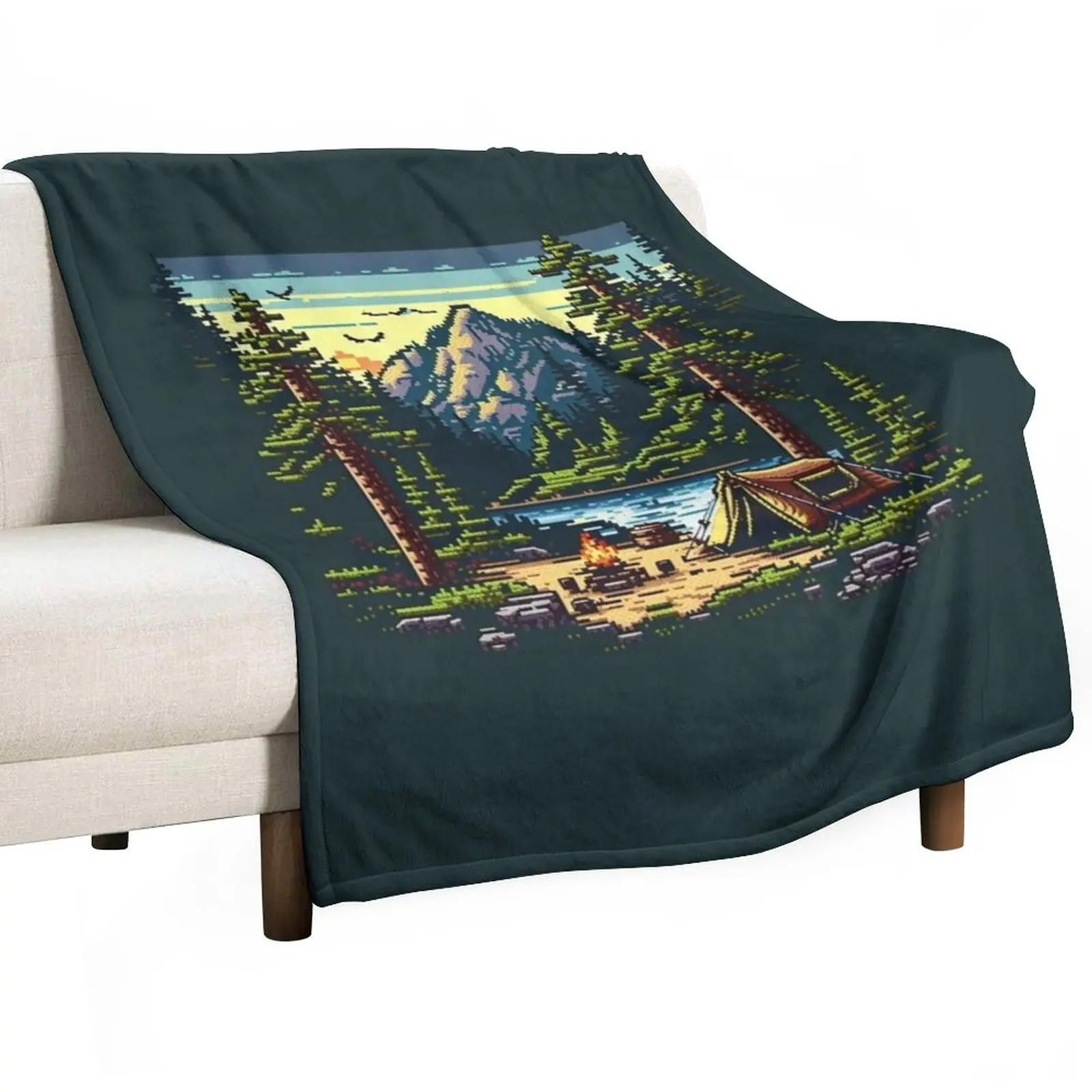 

New Best Camping On Vacation Throw Blanket Baby Blanket Sofa Blanket