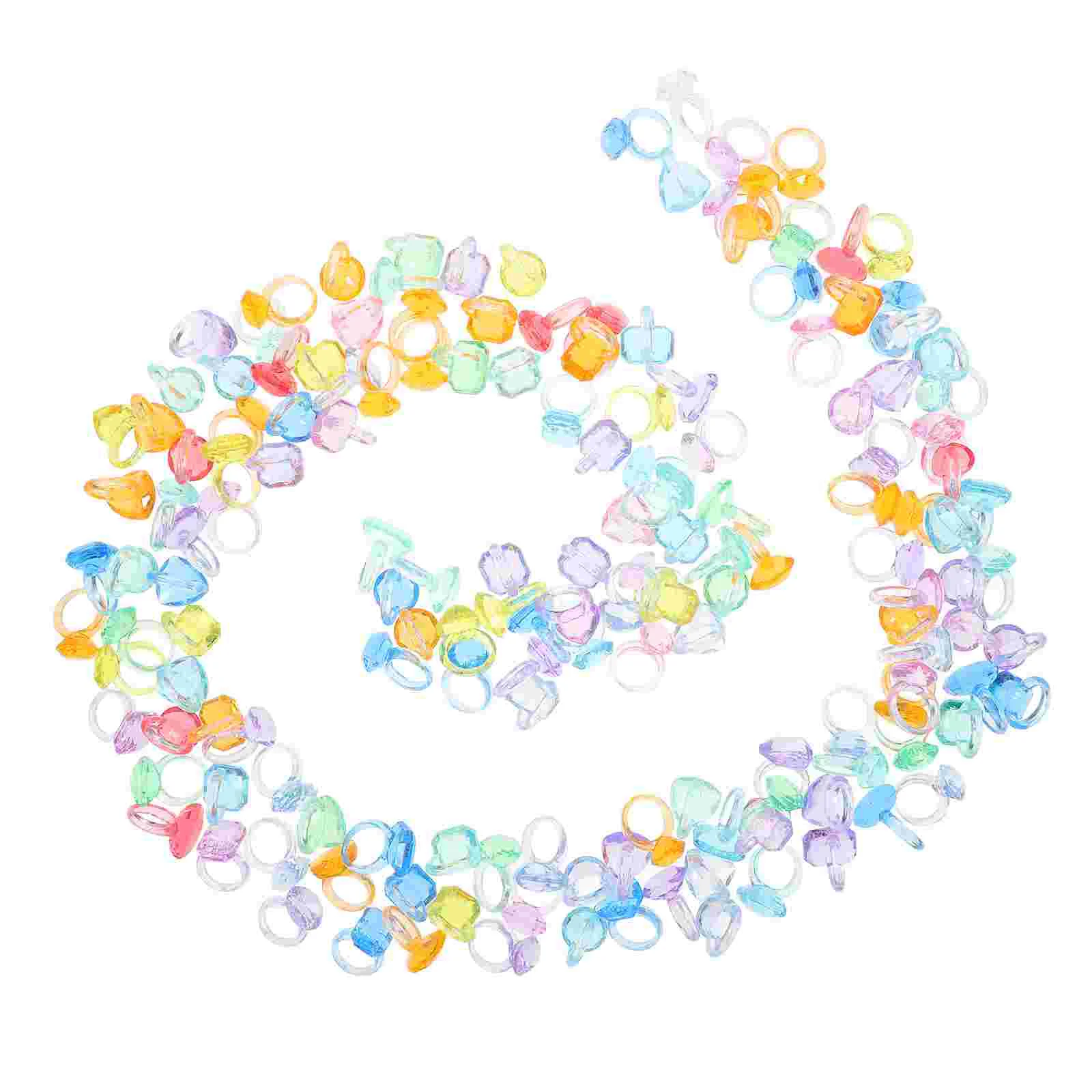 

158pcs Girls Dress Up Rings for Kids Play Rings Jewelry Rings Children Rings
