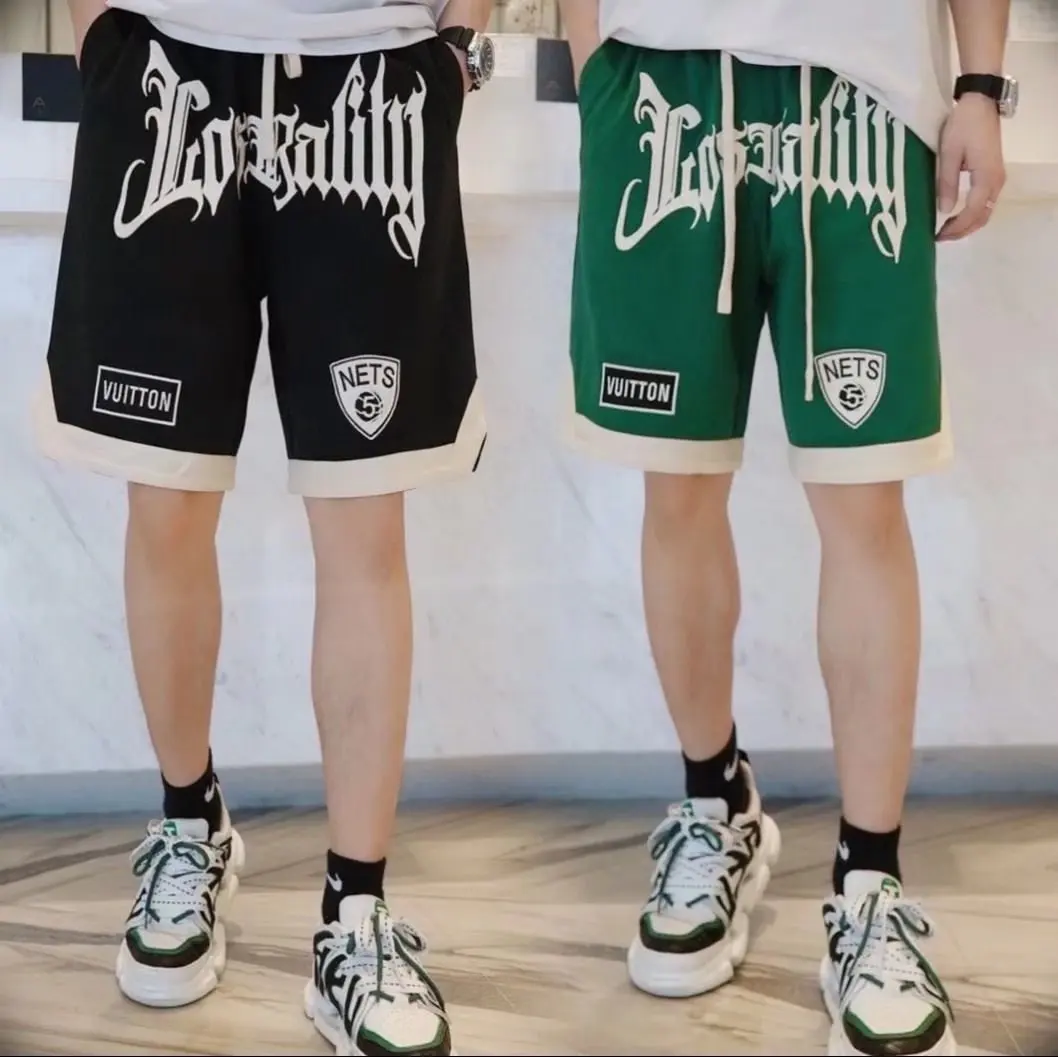 

Summer Cargo Shorts Men Overzied Fitness Gym Casual Elastic Waist Sportswear Shorts Male Homme Beach Knee Length Male Shorts