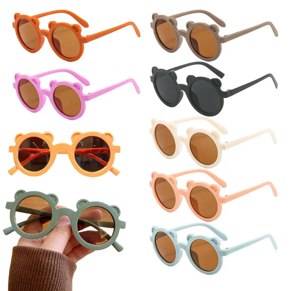 Kids Candy Color Round UV400 Sunglasses Baby Girls Outdoor Sun Protection Sunglasses Children Sun Glasses