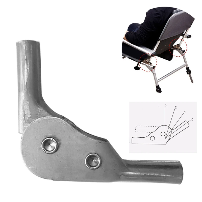 Folding Sofa Hinge 180 Degrees& 5 Gears Steps Ratchet Hinges Chair for Armrest Backrest Adjustable Connector Easy to Use
