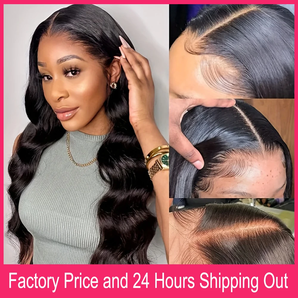 Human Hair Lace Closure 4x4 13x4 Body Wave Lace Closures Pre Plucked 100% Human Hair HD Transparent Ear To Ear Big Lace Closure Frontals Only For Women