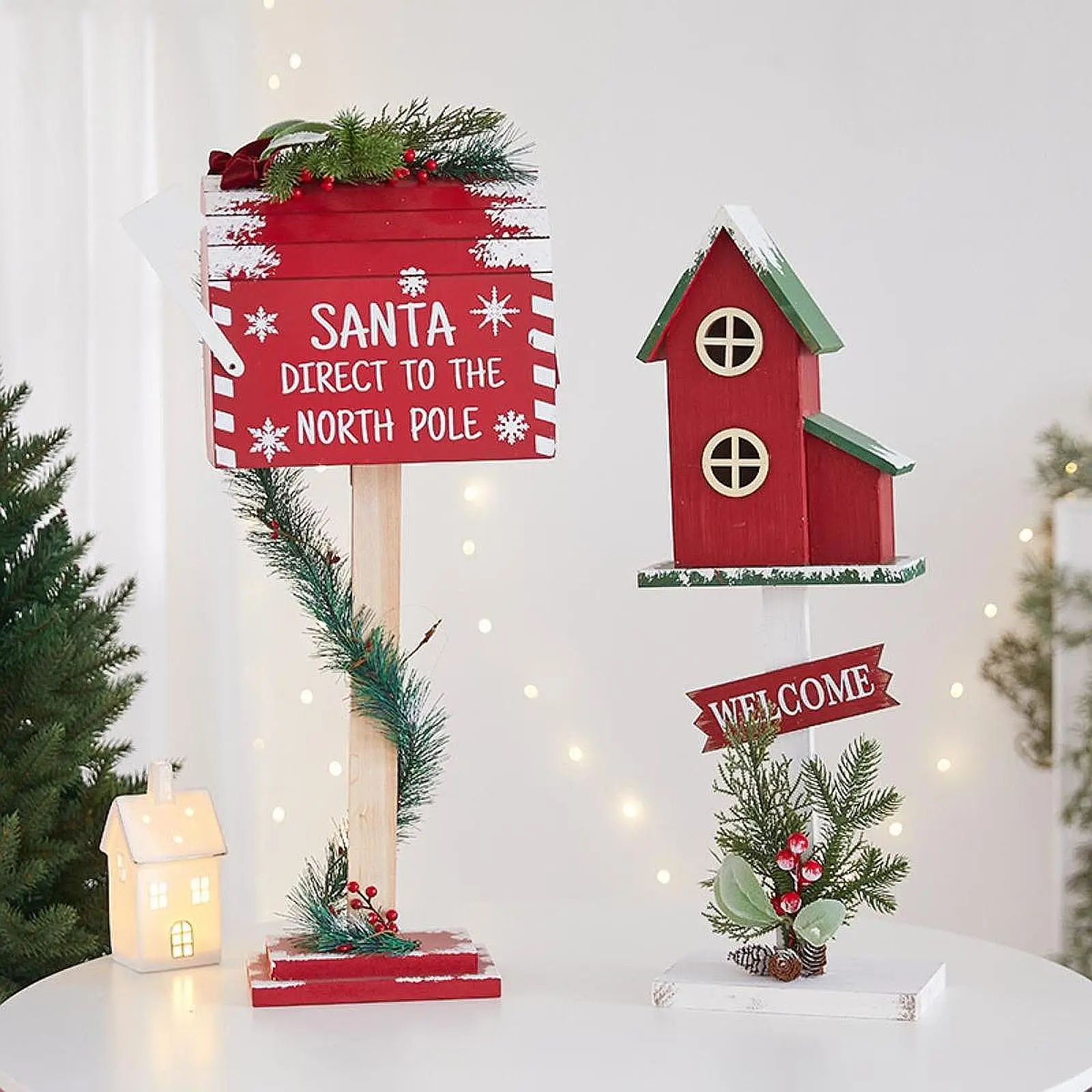 Christmas Decoration Santa Mailbox 24.4 inch Mail Box for Holiday Cafe Hotel Christmas Decoration Santa Mailbox 24.4 inch Mail Box for Holiday Cafe Hotel