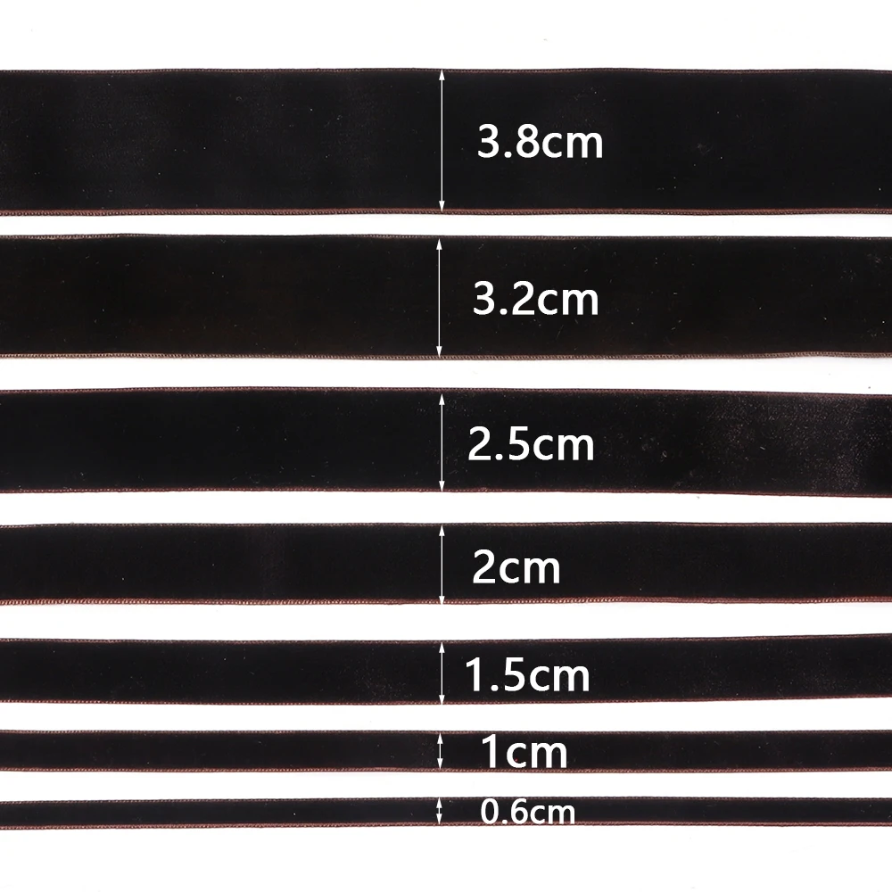 Luxurious Velvet Ribbon in Wine Red & Black for Elegant Gift Wrapping & DIY Decorations