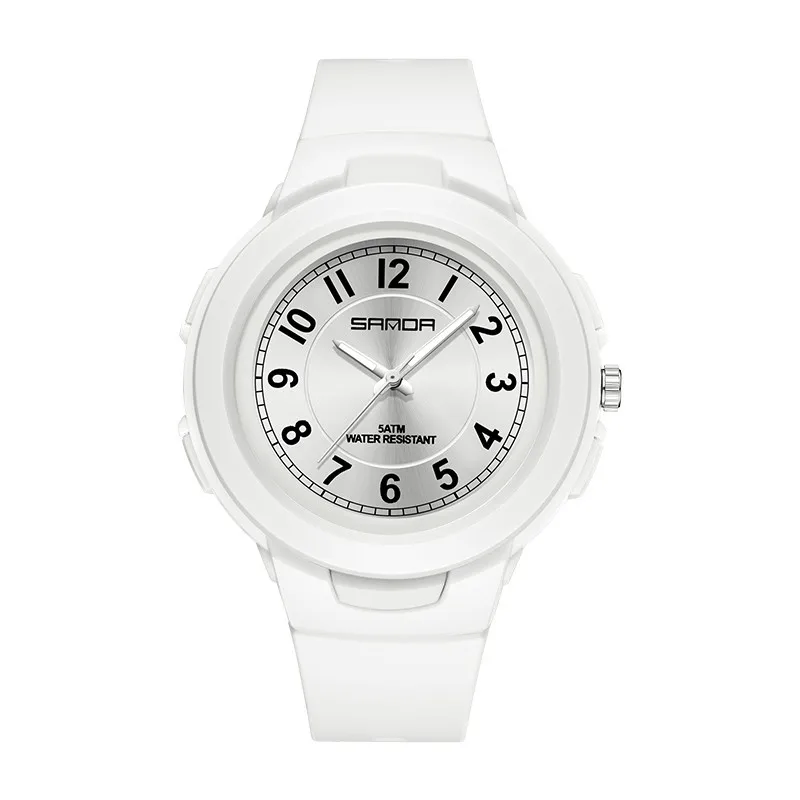 

Fashion Sanda Top Brand New Style Women's Watch Luxury Quartz Movement Wristwatch Clock Simple Dress Bracelet Causal Watches
