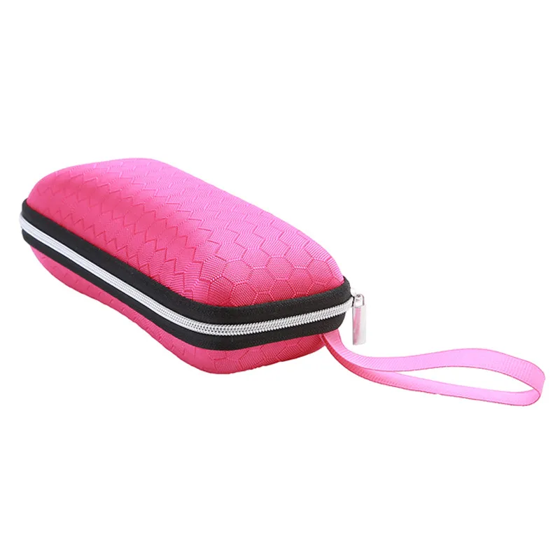 Chic Unisex Sunglasses Case with Lanyard and Zipper Closure