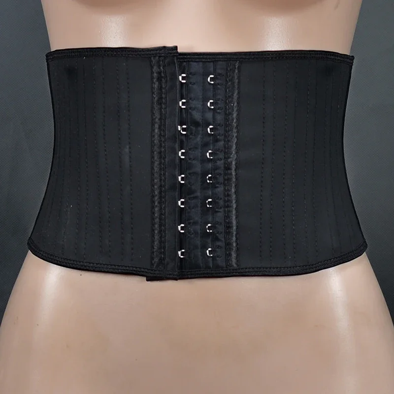 7 inch Latex Waist Trainer Corset for Women 25 Steel Bone Underbust Corsets and Bustiers Slimming Body Shapers Short Torso Fajas