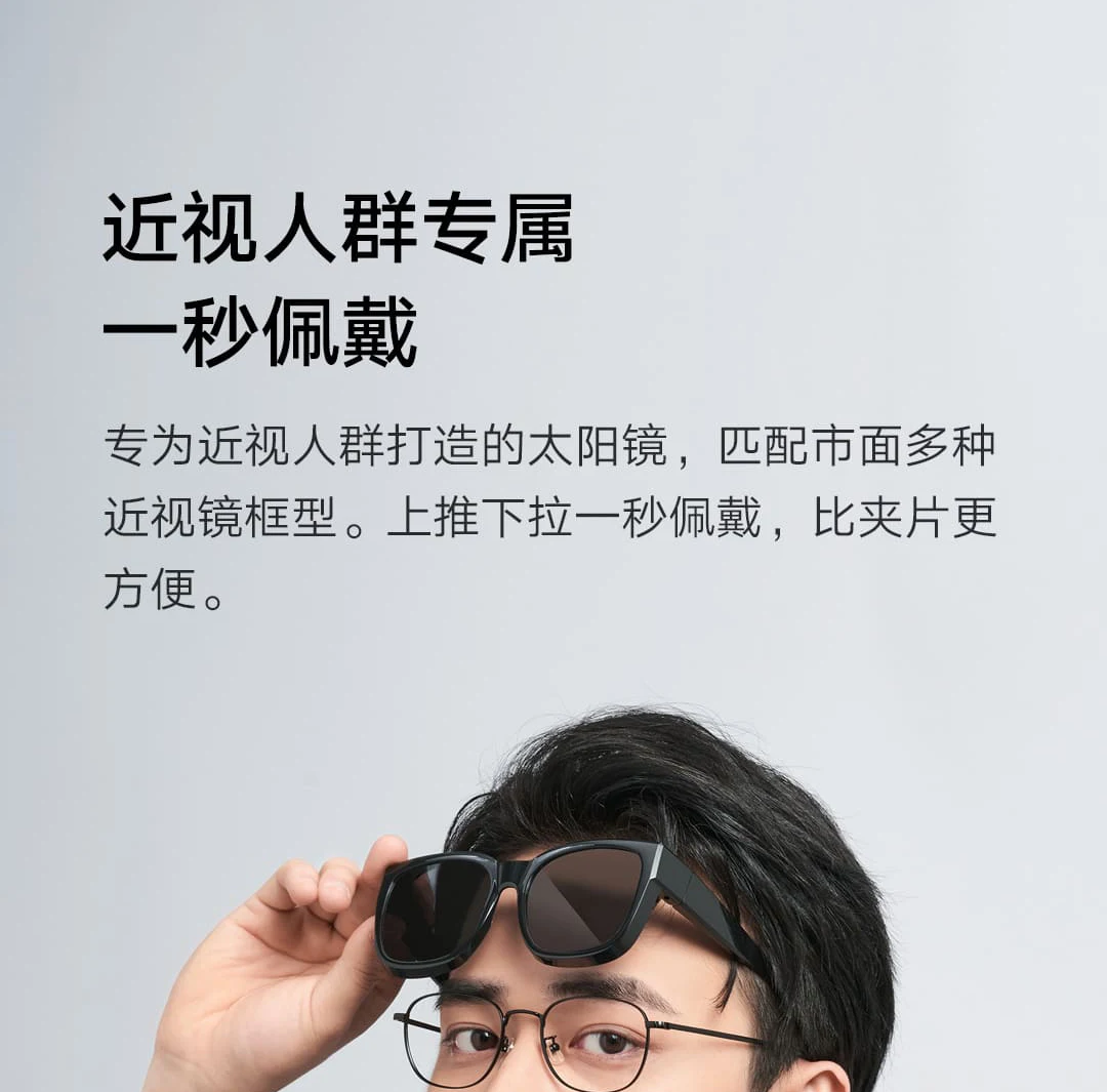 Xiaomi Mijia HD UV400 Polarized Sunglasses Protection description image