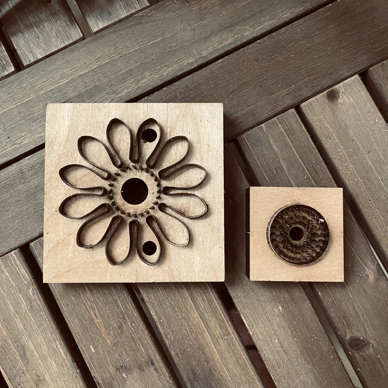 새로운 일본 철강 블레이드 DIY 가죽 공예 8CM 다섯 꽃잎 꽃 다이 커팅 나이프 금형 나무 손 펀치 도구