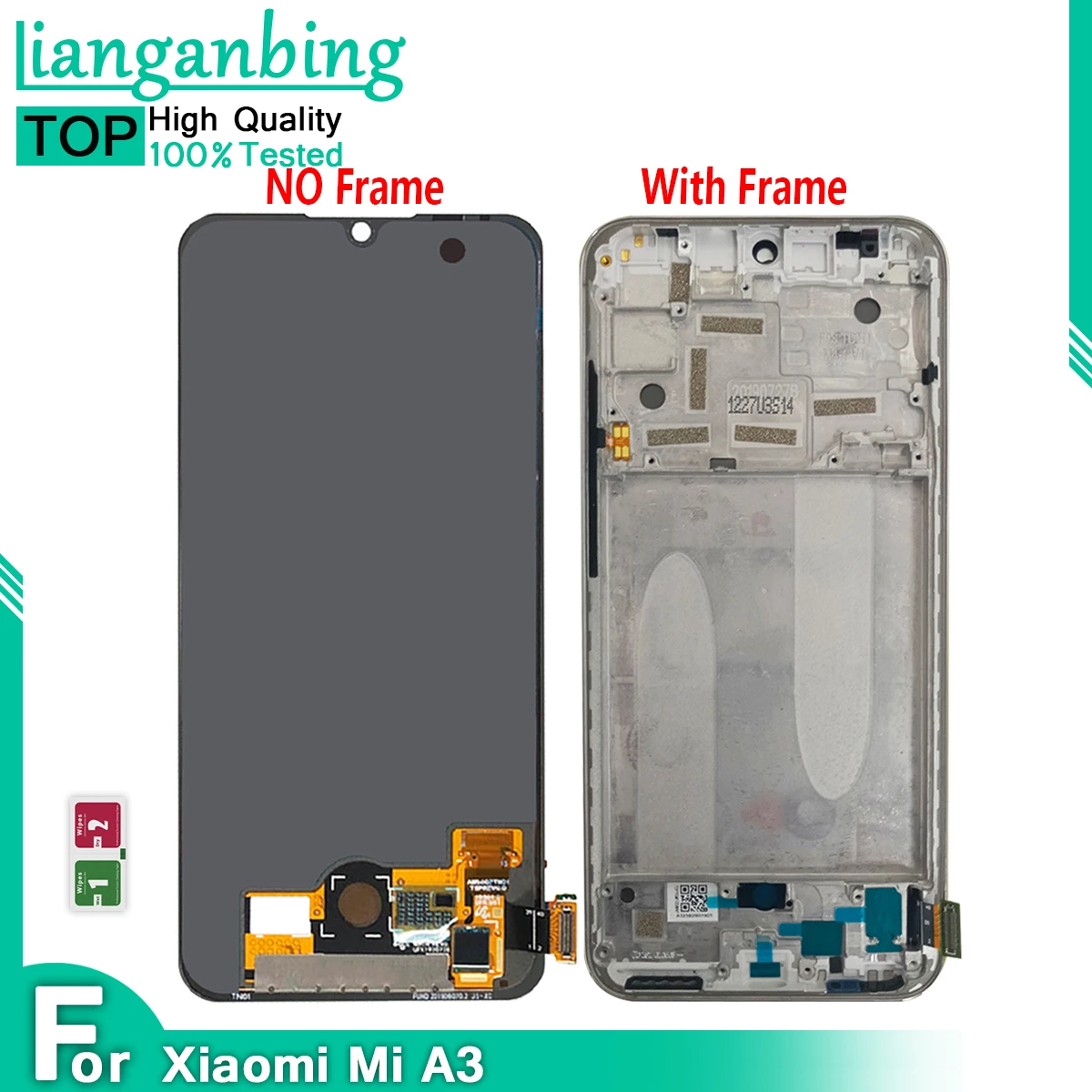 6.09 "tft lcd para xiaomi mi a3 display lcd tela de toque digitador