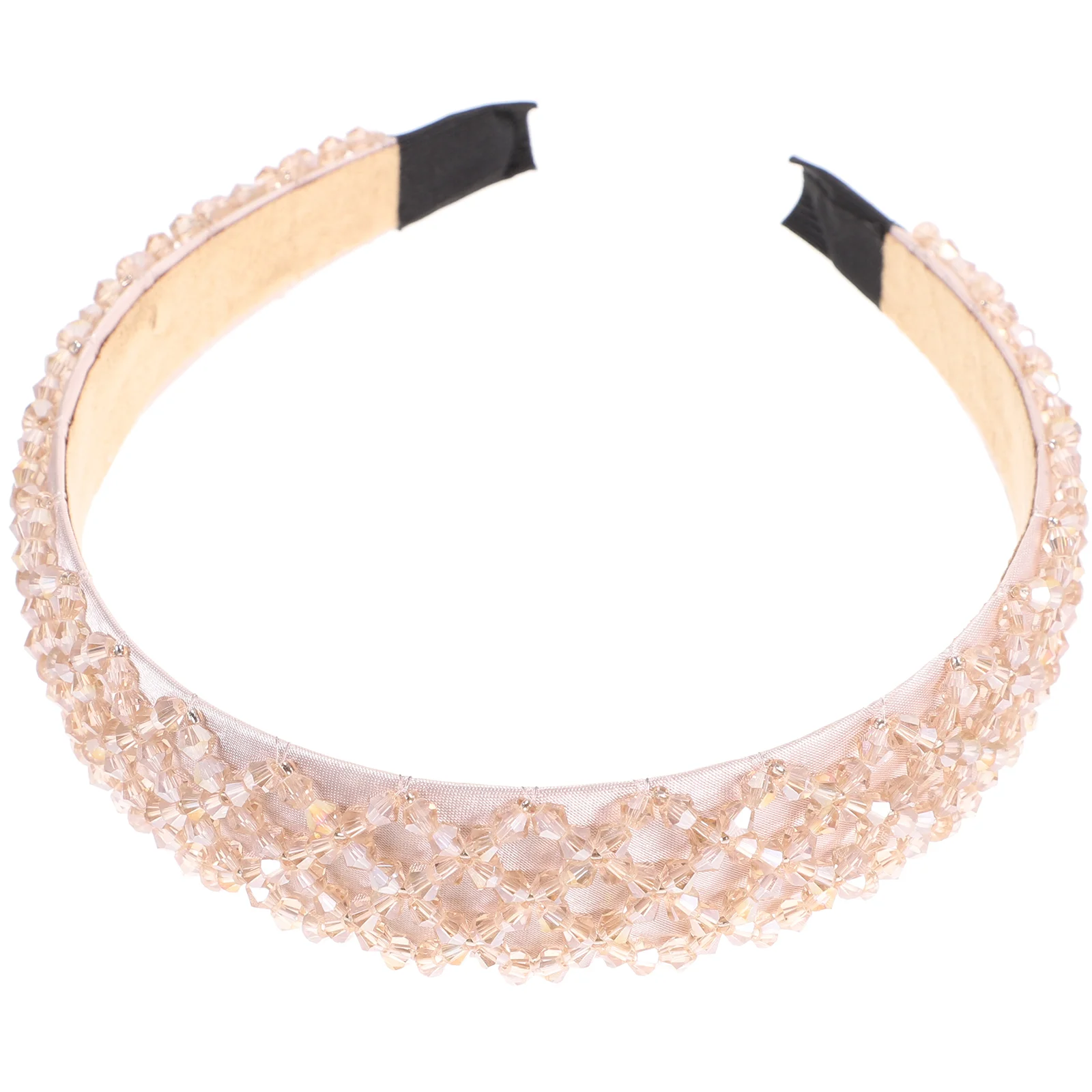 

1pc Imitation Crystal Hair Hand Knitting Beads Head Fashion Hair Band Hair Decoration for Female