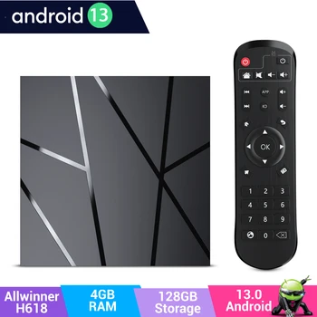 Android 13.0 6K H618 T95 Pro Smart TV Box 32/64/128 GB Quad Core HDMI USB 2.0 Stream Media Player WIFI 6 Set Top Box Bluetooth 1
