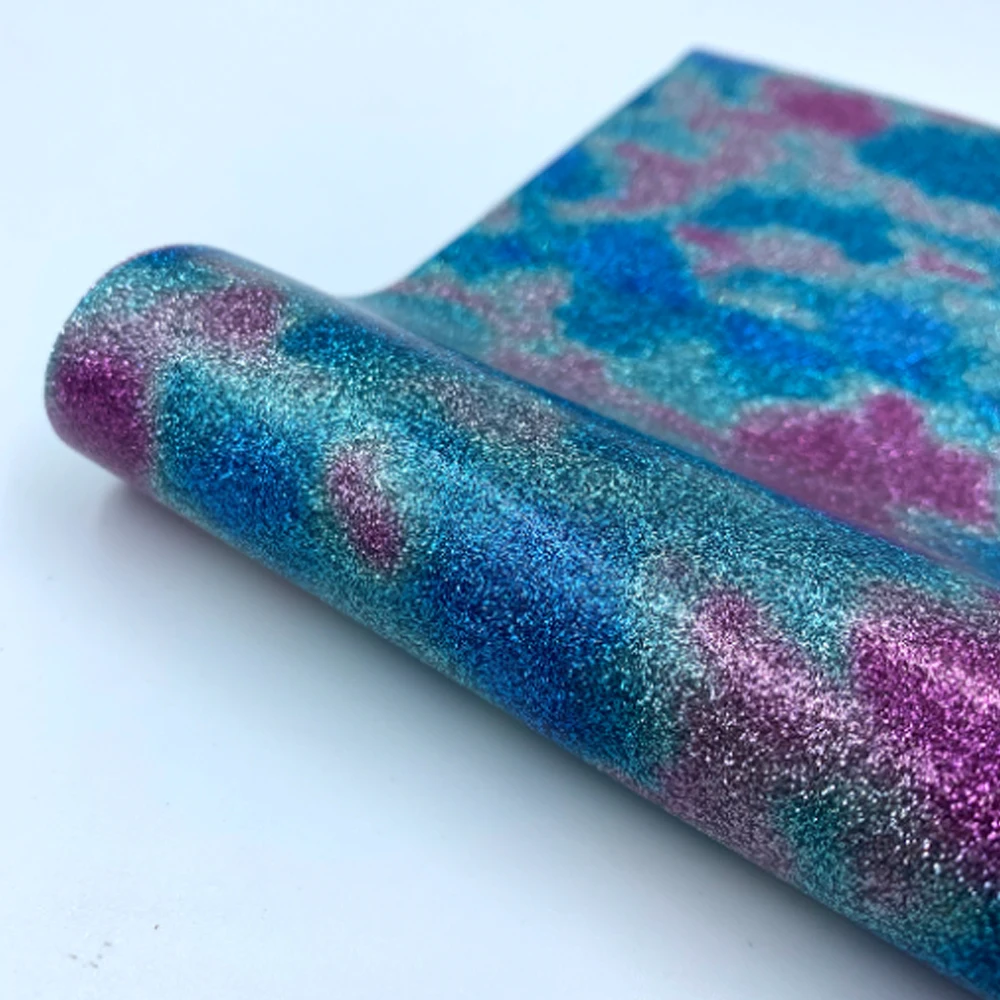 Vibrant Glitter Heat Transfer Vinyl for DIY T-Shirts and Gifts - 38 Assorted Colors