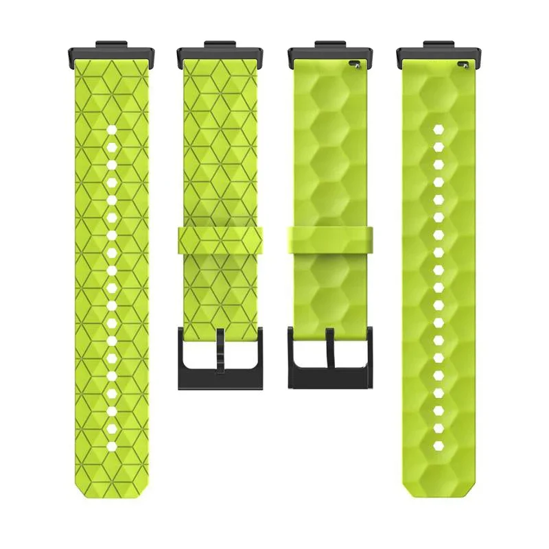 Football Pattern Soft Silicone Replacement Wristband