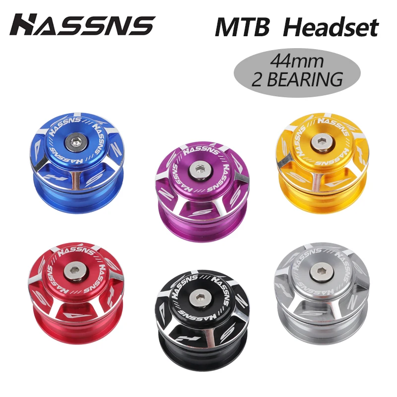 Description Picture 2 of itemHASSNS Headset Mtb Steering Box 44mm Headset Bicycle Steering Bearings 1 1/8 Integrated Mountain Bike Head Set Cycling With Cap