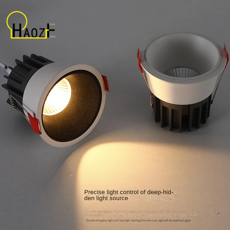 

Haoze LED anti-glare down light living room aisle bedroom ceiling spot light ceiling light ceiling lamps background wall light