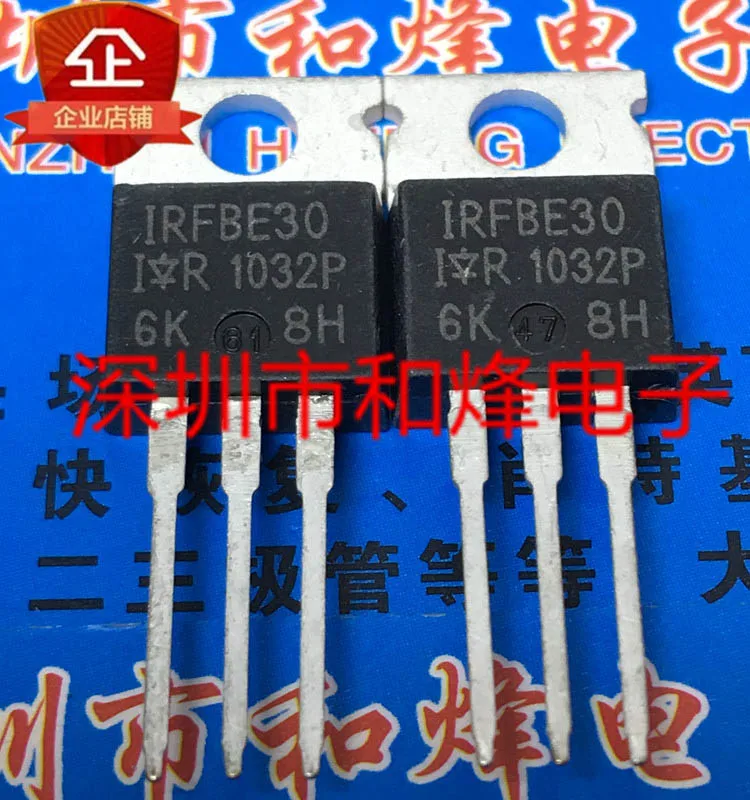 

(5PCS/LOT) IRFBE30 TO-220 MOS 800V 4.1A New Original Stock Power chip