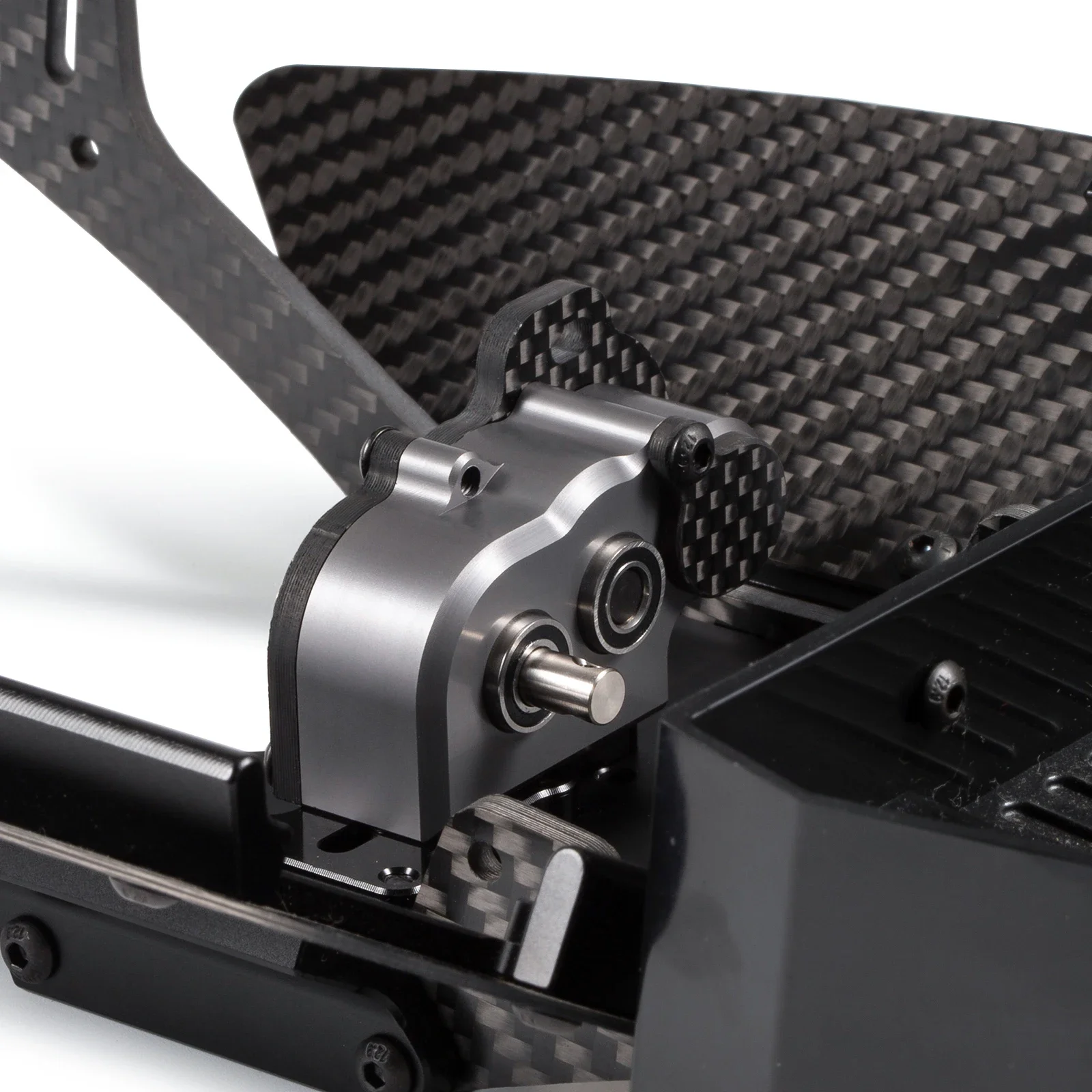 Ultralight Portal Gearbox For 1/10 Scale Crawlers - CNC Aluminum (48P, 3:1 Ratio) Fits Capra/SCX10