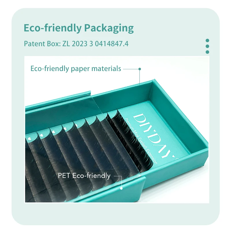 DIYDAY Ellipse Flat Eyelash Extension Split Tips Matte Black False Lashes Super Soft Flat Shaped Individual Faux Mink Eyelashes Best Sellers In Beauty & Health