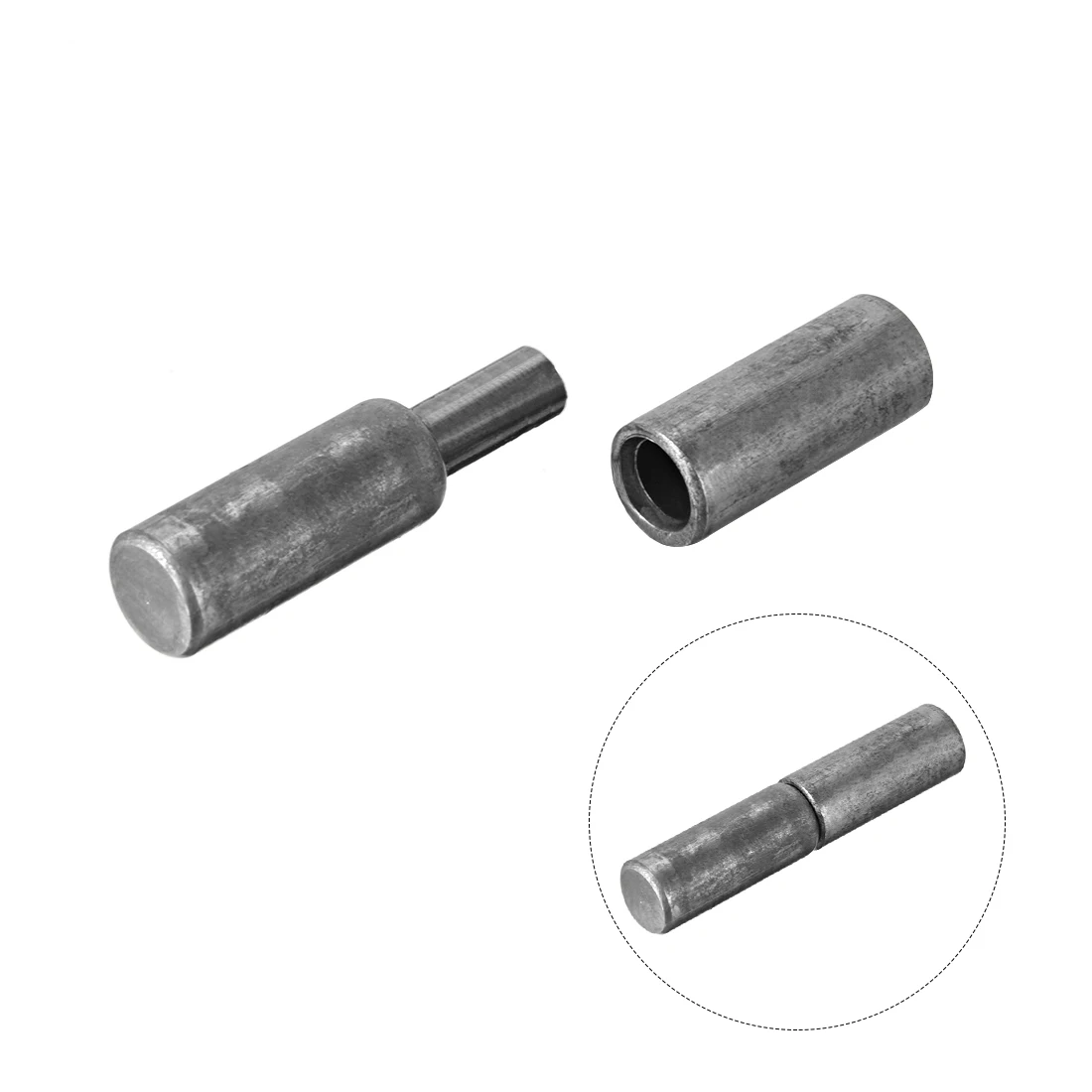 20Sets 48mmx10mm Home Gate Door Window Part Male to Female Steel Hinge Pin Weld-on Hinge