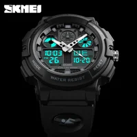 SKMEI 1270 Men Digital Double Time Chronograph Watches 50M Watwrproof Week Display Wristwatches Relogio Masculino Sports Watch 1