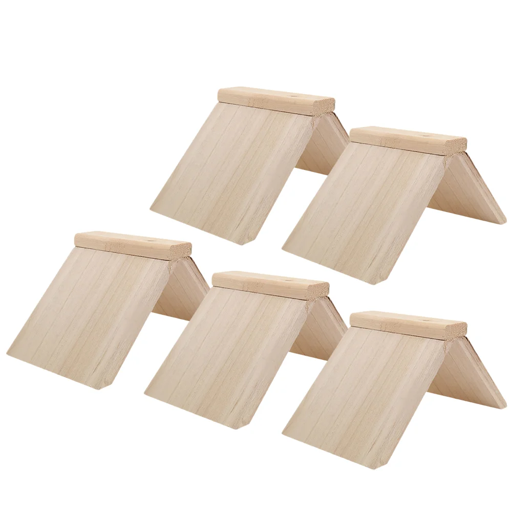 

5 Pcs Pigeon Solid Wood Perch The Parrot Pet Toy Wooden Accessories Roosting Holder Parakeet Cage Stand Horse Bird