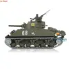 1/16 HENG LONG 7.0 Upgraded M4A3 Sherman RC Tank 3898 Barrel Recoil 360° Turret Metal Track Idler Wheels Army Toys TH17677-SMT4 6