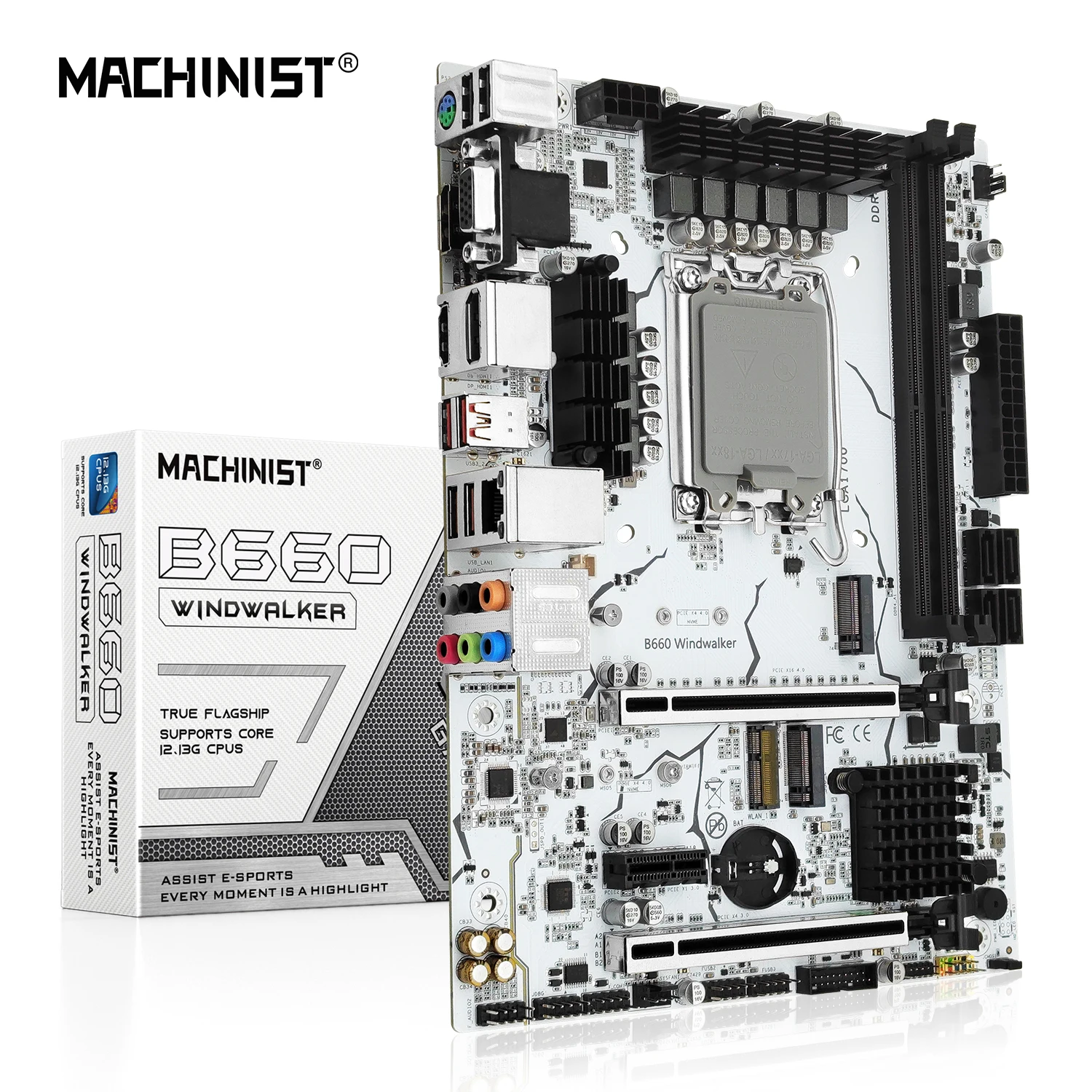 

Материнская плата MACHINIST B660 Windwalker LGA 1700 с поддержкой процессора Intel 12100F/12400F/12490F/12600KF/12700KF, процессора DDR4, Память RAM
