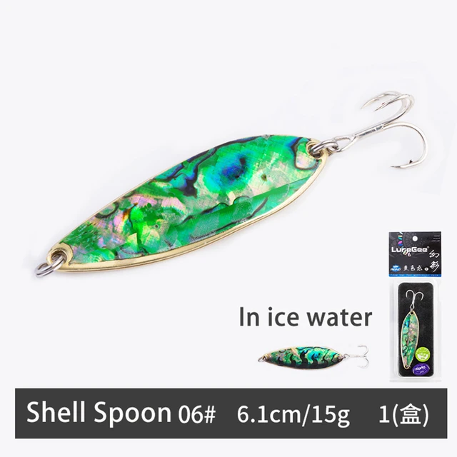 6pcs Discoloration Sequins Fishing Lure Spoon 3g/3.6g/4.5g/7g/10g/15g Pure  Copper