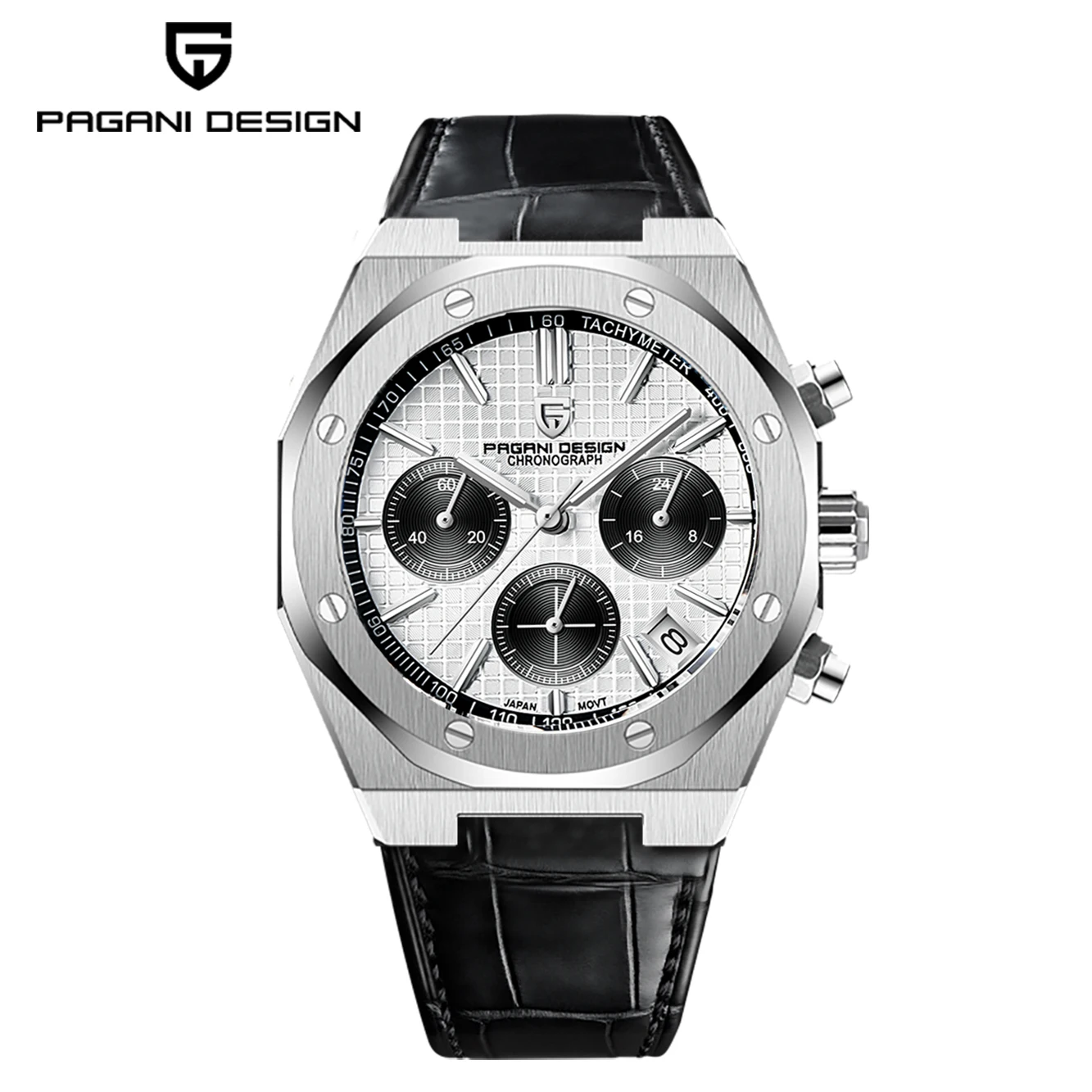 2022 New PAGANI DESIGN Men\'s Sports Quartz Watches Top Brand Stainless Steel 100M Waterproof Chronograph relogio masculino