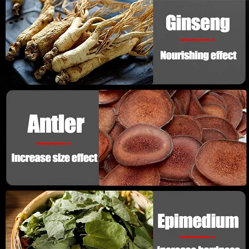 Ginseng Supplement Mood Enhancer Supplement Stress Relief Male healthy Pill Enhance Energy & Endurance Booster Men