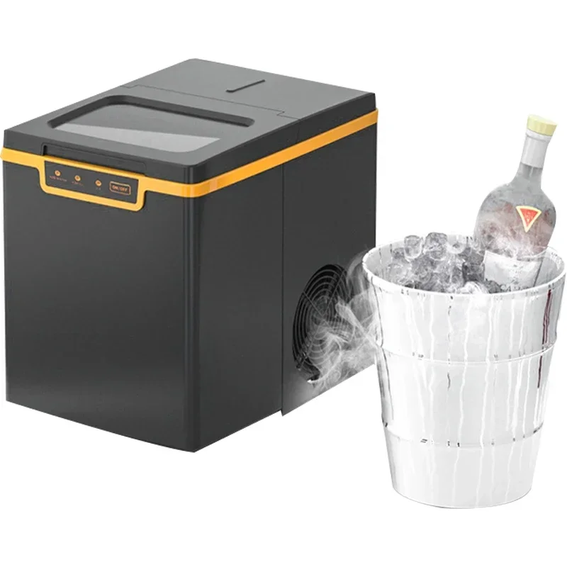 ICE2030 15kg -20kg/24H Portable Ice Maker English Panel Commercial Milk Tea Shop Ice Cube Make Small Automatic Making