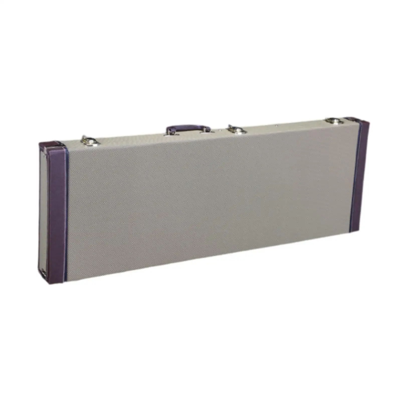 Electric Guitar Case Square Hardshell with Lock Latch Padding Lockable